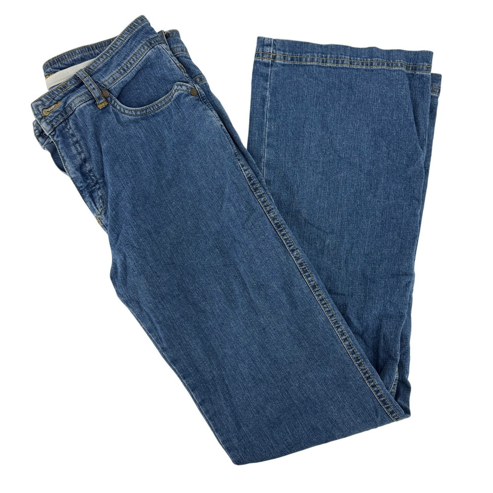 Skineez Jeanz Skincare Wear Medium Wash Bootcut Denim Jeans Blue Womens Size 28